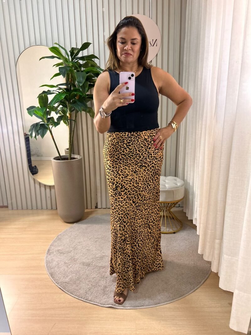 Saia Longa Animal Print