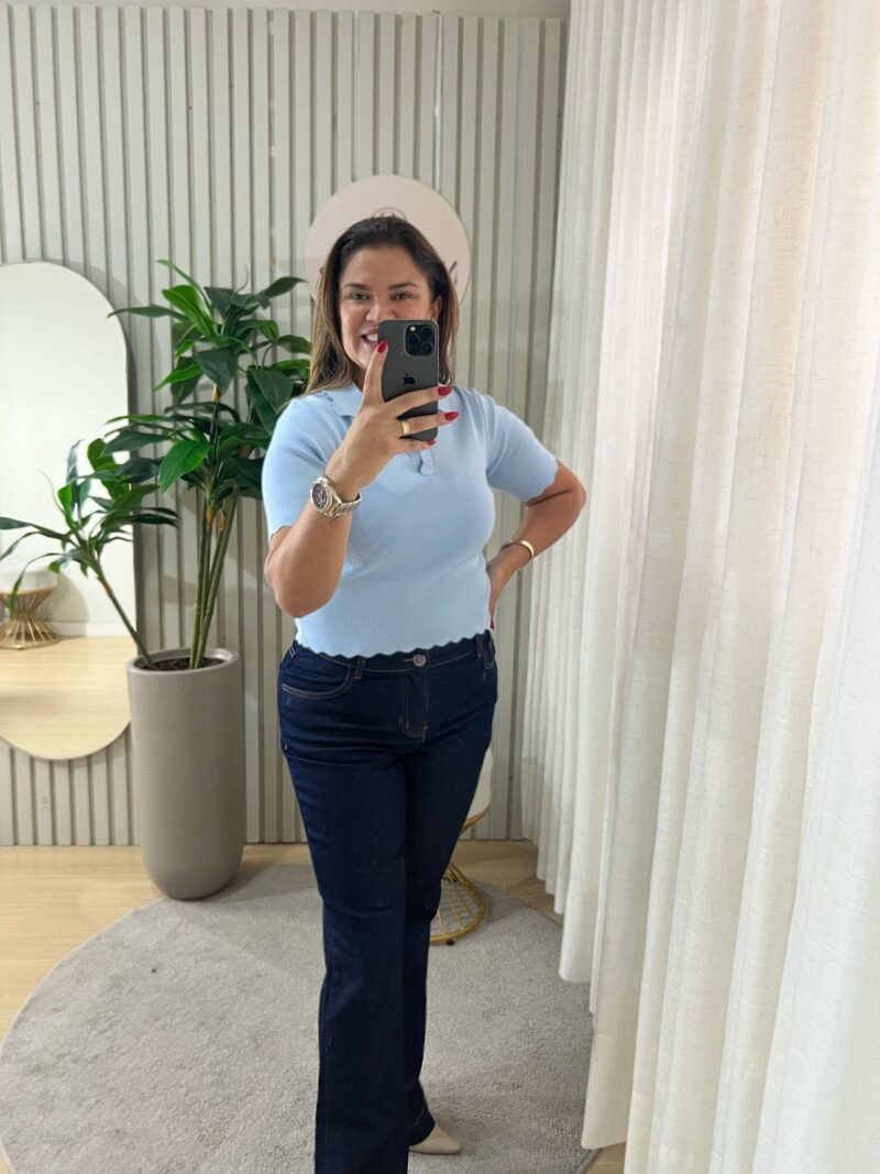 Calça Jeans Flare